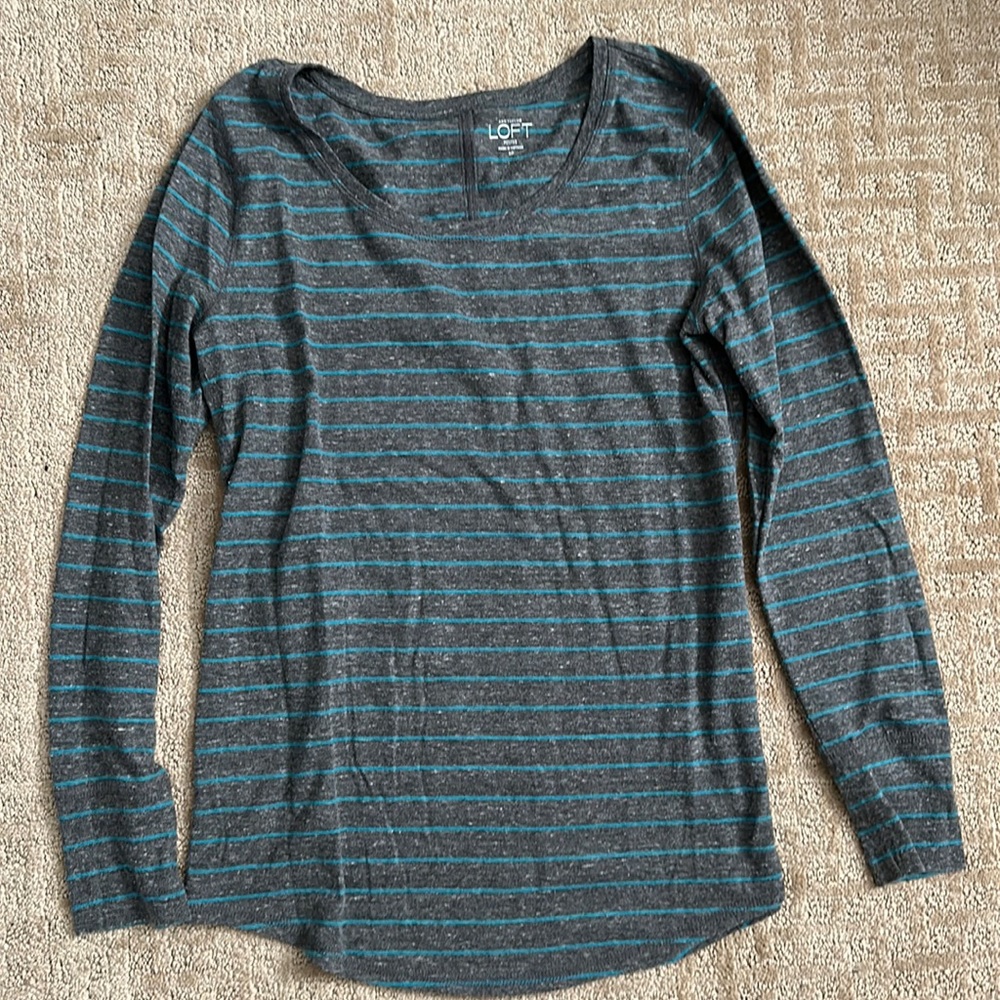 Gray and Blue Long Sleeve
